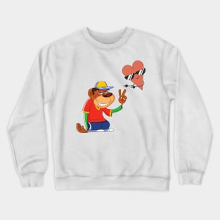 cool monkey design Crewneck Sweatshirt